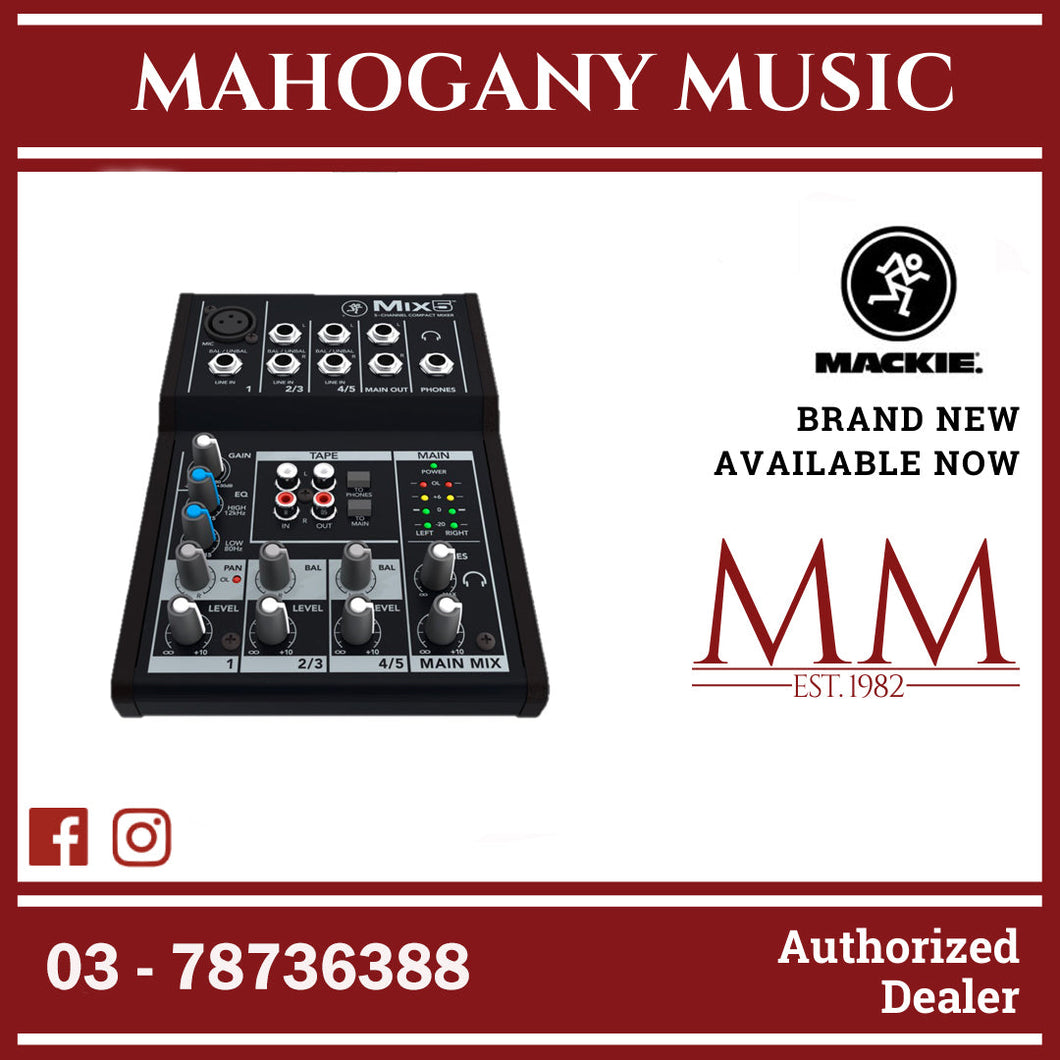 Mackie MIX5 5 Channel Compact Mixer