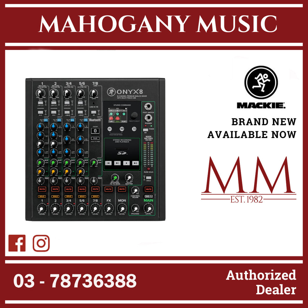 Mackie Onyx 8 8-Channel Premium Analog USB Mixer