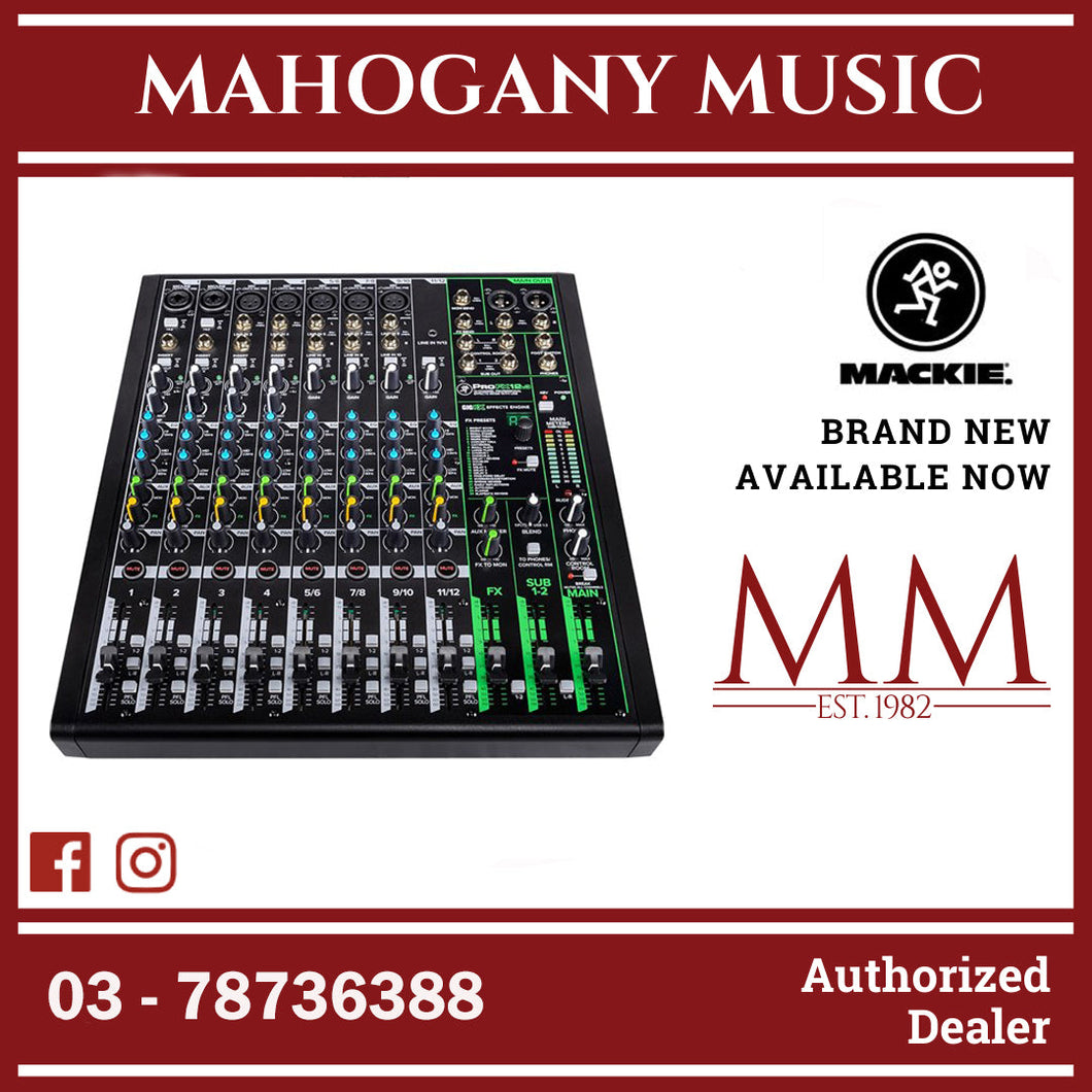 Mackie PROFX12V3+ 12 Channel Professional Analog Mixer With USB