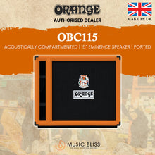 Orange OBC115 1x15" 400W Bass Cabinet (Made in UK)