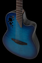 Ovation CE44P-BLFL-G E-Acoustic Guitar Celebrity Elite Plus Mid Cutaway Blue Flamed Maple