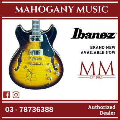 Ibanez JSM10EM-TTB Semi Hollow Electric Guitar, Two Tone Burst