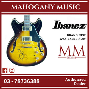 Ibanez JSM10EM-TTB Semi Hollow Electric Guitar, Two Tone Burst