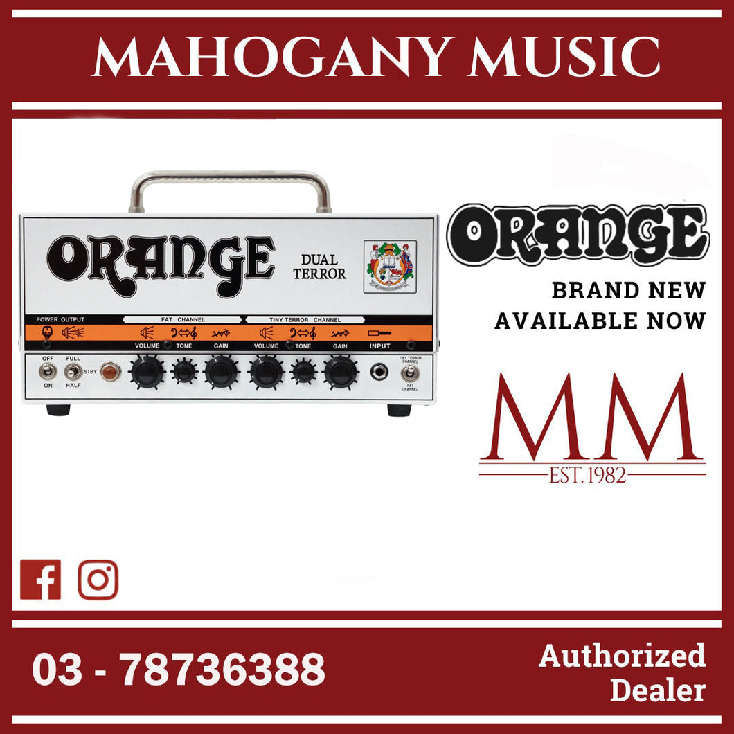 Orange DT30H Dual Terror 30/15/7-watt 2-channel Tube Amplifier Head
