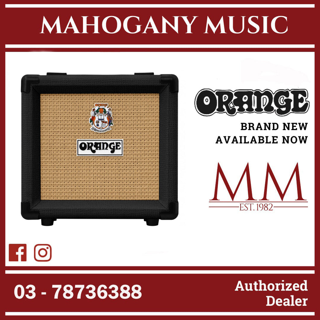 Orange PPC108 20-watt 1x8 Speaker Cabinet - Black