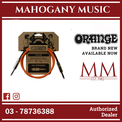 Orange Crush 3ft Speaker Cable for Guitar Cabinets