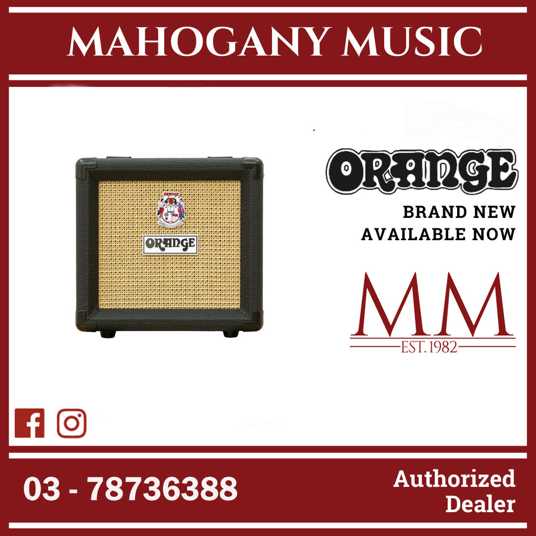 Orange PPC108 20 watt 1x8 Speaker Cabinet Black Mahogany Music