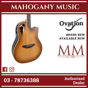 Ovation CDX40-PB-G E-Acoustic Guitar Celebrity Elite Deluxe Deep Contour Peach Burst Satin