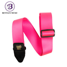 Ernie Ball P05321 Premium Guitar Strap, Neon Pink
