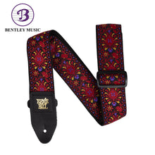 Ernie Ball P05369 Classic Jacquard Guitar Strap, Crimson Royal Bloom
