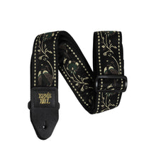 Ernie Ball P05372 Classic Jacquard Guitar Strap, Black Pleasant Pheasant