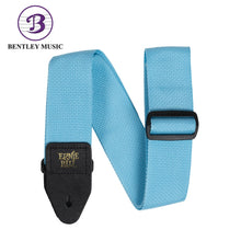 Ernie Ball P05377 Polypro Guitar Strap with Leather Ends, Breaker Blue