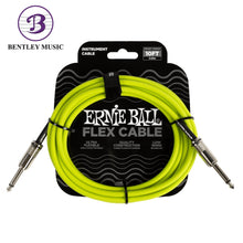 Ernie Ball P06414 FLEX Instrument Cable 10 Ft, Green