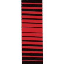 D'Addario P20S1507 Polyester Woven Guitar Strap, Optical Stripes Art, Red