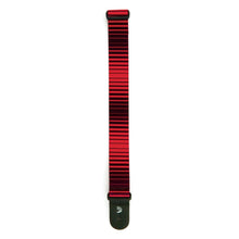 D'Addario P20S1507 Polyester Woven Guitar Strap, Optical Stripes Art, Red