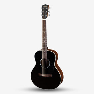 Eastman PCH2-TG Travel Size Small-Body Acoustic Guitar, Solid Thermo-Cured Sitka Spruce Top - Black ( PCH2 TG / BK )