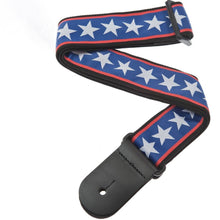 D'Addario 50A10 Nylon Woven Guitar Strap, Stars and Stripes