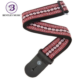 D’Addario 50A13 Series Nylon Woven Guitar Strap, Henna
