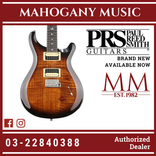 PRS SE Custom 24 Electric Guitar w/Bag, Black Gold