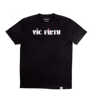 Vic Firth PTS20LOGOSM Black Logo Tee, Size M