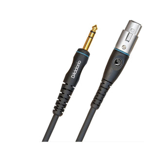 D’Addario PW-GM-25 Custom Series Microphone Cable, TRS – XLR Female, 25ft.