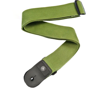 D'Addario PWS107 Polypropylene Guitar Strap, Green