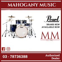 Pearl DMP925SP/C-216 Decade Maple Series 5-Piece Drum Set, Gloss Kobalt Fade Lacquer