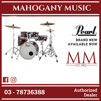Pearl DMP925SP/C-261 Decade Maple Series 5-Piece Drum Set, Gloss Deep Red Burst