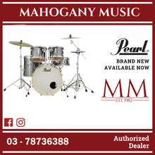 Pearl EXX725SP/C-21 Export EXX Series 5-Piece Drum Set, Smokey Chrome