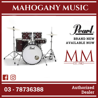 Pearl RS525SB/C-91 Roadshow Series 5-Piece Drum Set, Red Wine