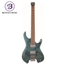 Ibanez Q52PB-COL Q Series Headless Electric Guitar, Cosmic Blue Low Gloss