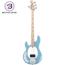 Sterling RAY4LH-CHB-M1 StingRay Ray4 Series Left Handed Electric Bass, Chopper Blue