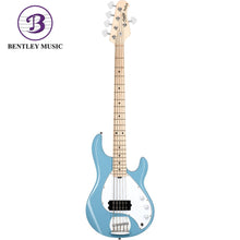 Sterling RAY5-CHB-M1 StingRay Ray5 Series 5-String Electric Bass, Chopper Blue