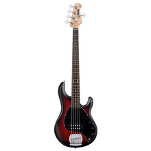 Sterling RAY5-RRBS StingRay Ray5 Series 5-String Electric Bass, Ruby Red Burst Satin