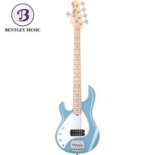 Sterling RAY5LH-CHB-M1 StingRay Ray5 Series Left Handed 5-String Electric Bass, Chopper Blue