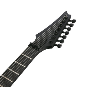 Ibanez RGRB720-BKF RG Iron Label Series Reverse Headstock Electric Guitar 7 Strings, Black Flat