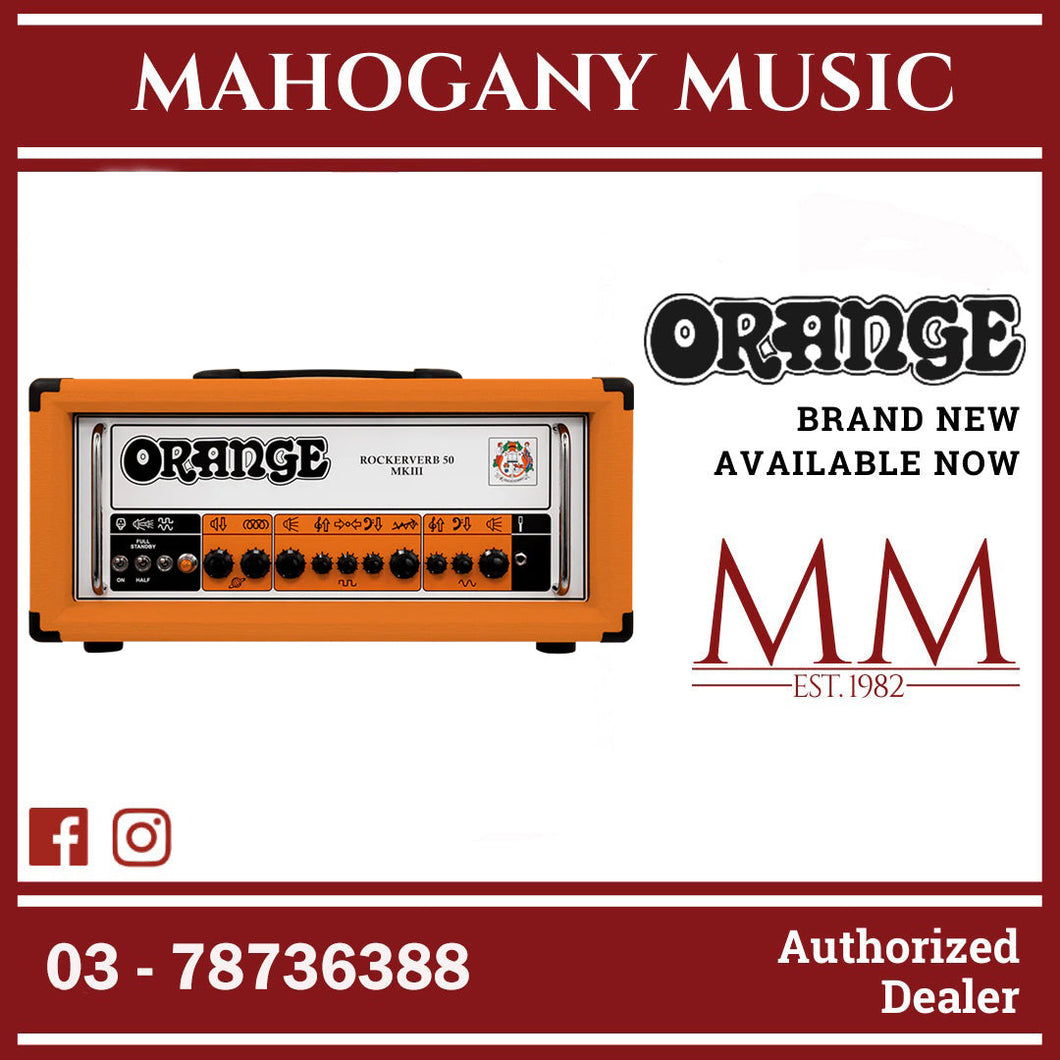 Orange Rockerverb 50 MKIII - 50-watt 2-channel Tube Head [Made in UK]