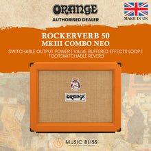Orange Rockerverb 50C MkIII Neo 2 x 12-inch Tube Combo Amp - Orange (Made in UK)