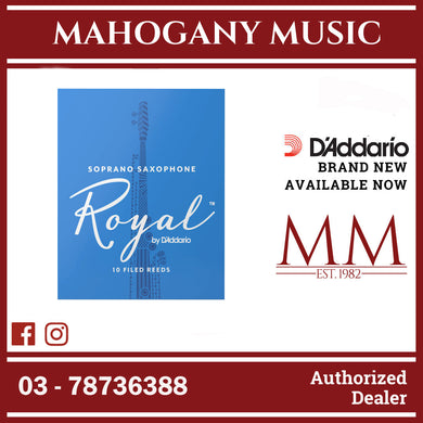 Royal by D'Addario RIB1025 Soprano Saxophone Reeds, Strength 2.5, 10-Pack
