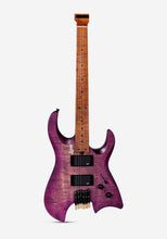 Luxars Headless S-G63-VTS Violet Electric Guitar