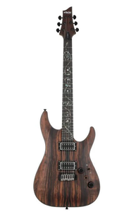 Schecter C-1 Exotic Ebony Electric Guitar - Natural Satin