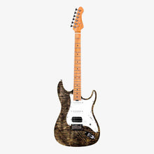 SQOE SEIB900 HSS Roasted Maple Series Electric Guitar with Tremolo ( SEIB / SEIB-900 ) Charcoal Black