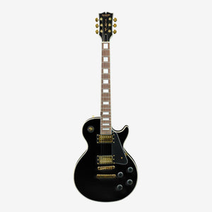 SQOE SELP300 Custom Les Paul HH Electric Guitar with Rosewood Fretboard ( SELP-300 / SELP 300 ) Black