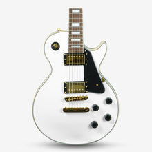 SQOE SELP300 Custom Les Paul HH Electric Guitar with Rosewood Fretboard ( SELP-300 / SELP 300 ) White