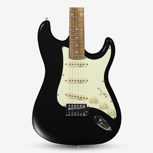 SQOE SEST200 Stratocaster Body SSS Vintage Electric Guitar ( SEST / SEST-200 / ST / ST-200 ) Black