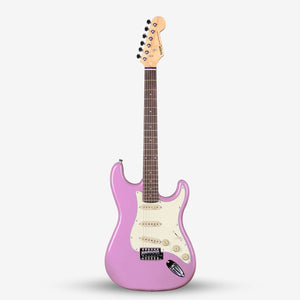 SQOE SEST200 Stratocaster Body SSS Vintage Electric Guitar ( SEST / SEST-200 / ST / ST-200 ) Pink