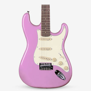 SQOE SEST200 Stratocaster Body SSS Vintage Electric Guitar ( SEST / SEST-200 / ST / ST-200 ) Pink