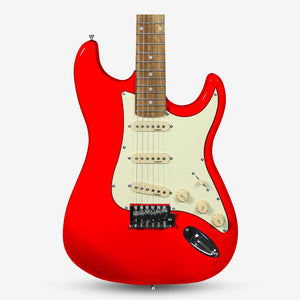 SQOE SEST200 Stratocaster Body SSS Vintage Electric Guitar ( SEST / SEST-200 / ST / ST-200 ) Red