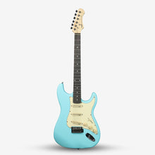 SQOE SEST202 Stratocaster Body SSS Electric Guitar , Rosewood Fretboard ( SEST / SEST-202 / ST 202 ) Sky Blue