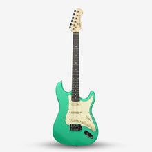 SQOE SEST202 Stratocaster Body SSS Electric Guitar , Rosewood Fretboard ( SEST / SEST-202 / ST 202 ) Green